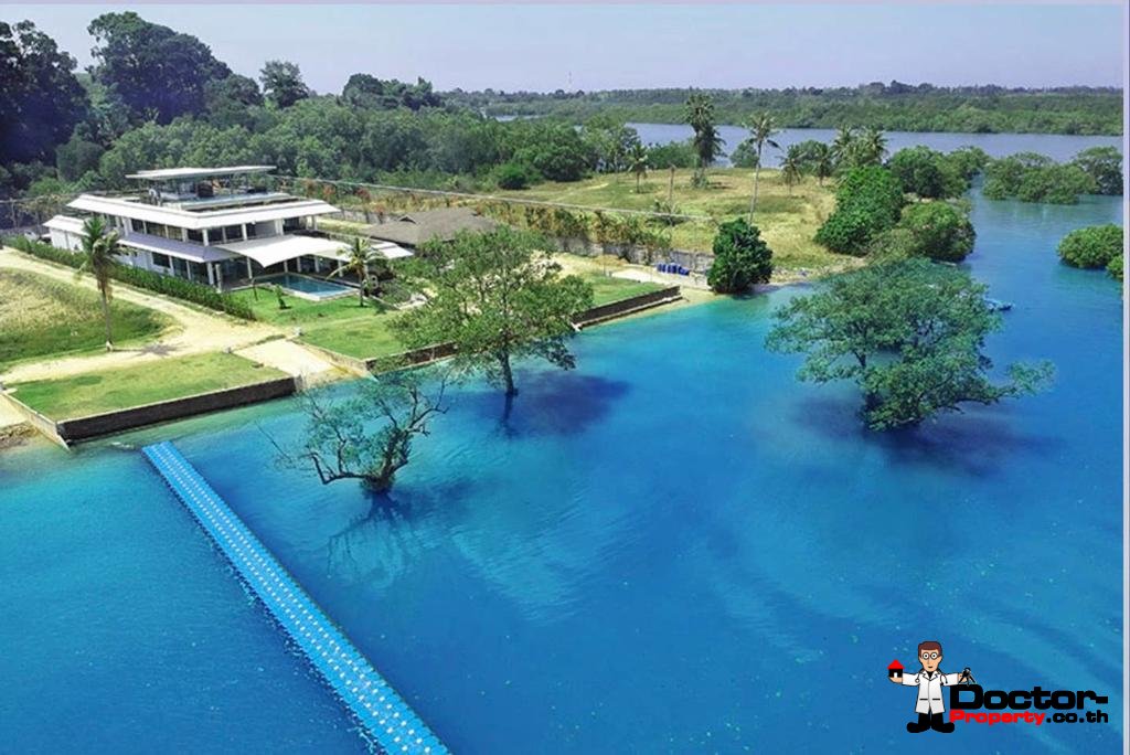 3 Bedroom Beachfront Villa - New Boat Marina Development - Mai Khao Beach - North Phuket - for sale